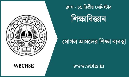 মোগল আমলের শিক্ষা ব্যবস্থা